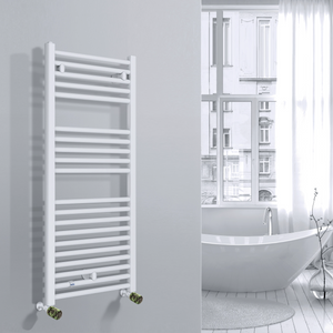 Valvola Custò colore camouflage fissata a un termoarredo ad acqua