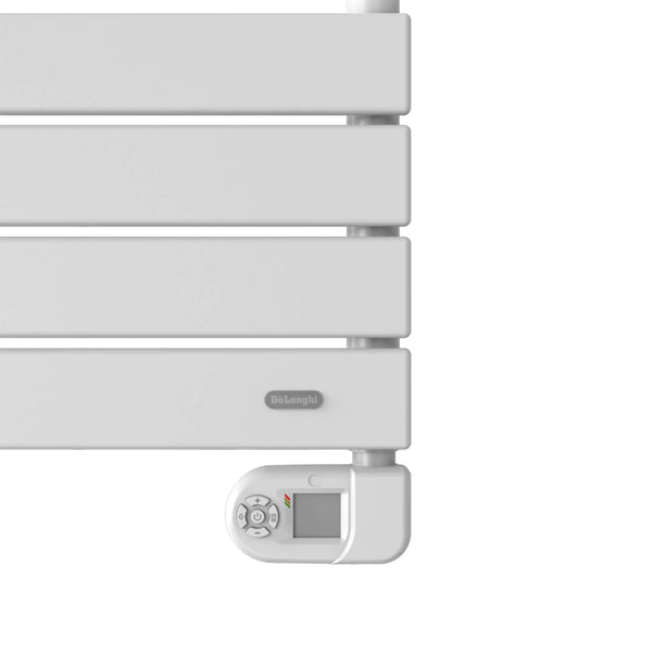 Dettaglio termostato termoarredo Marquis bianco