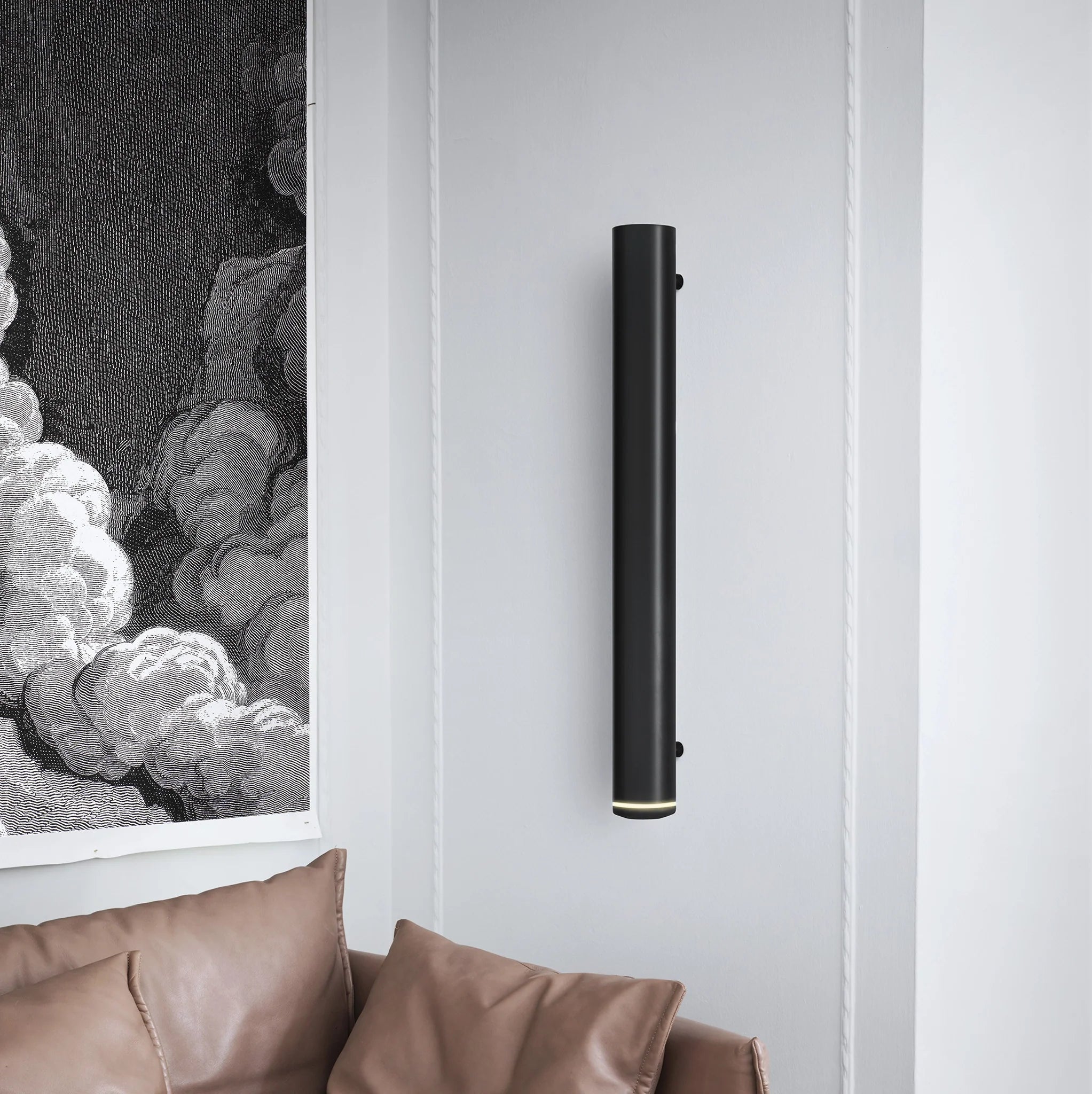 Radiatore di Design Elettrico Verticale in Alluminio - Nero - 1800mm x Radiatore di Design Elettrico Verticale in Alluminio - Nero - 1800mm x