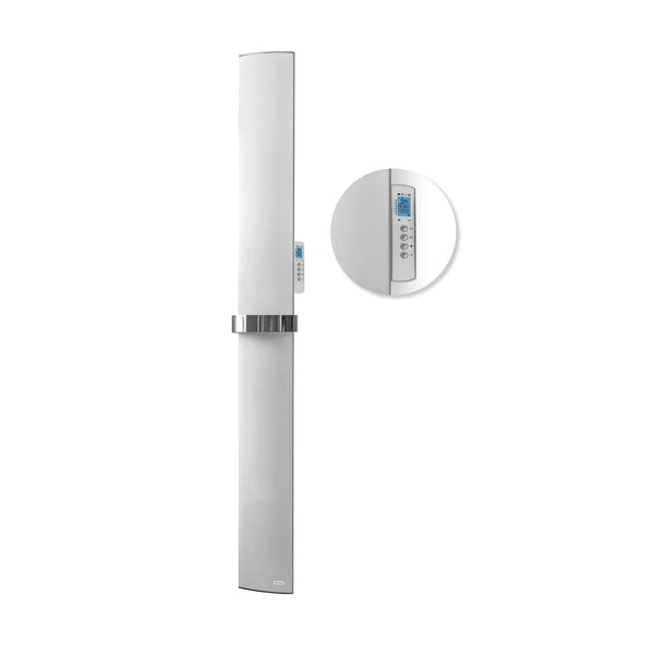 Radiatore Palace 1 elemento bianco still life e dettaglio termostato