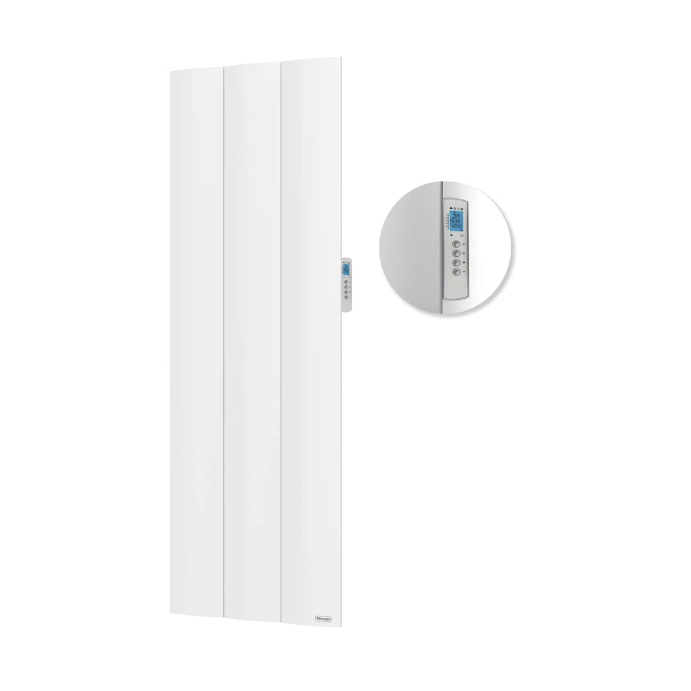 Radiatore Palace 3 elementi bianco still life e dettaglio termostato