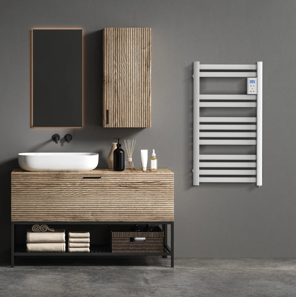 Termoarredo Barone bianco in ambiente