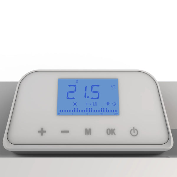 Dettaglio termostato radiatore Cometa 1000w